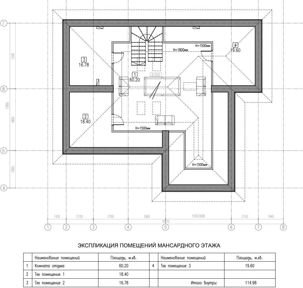 СКПП-314 план мансарды