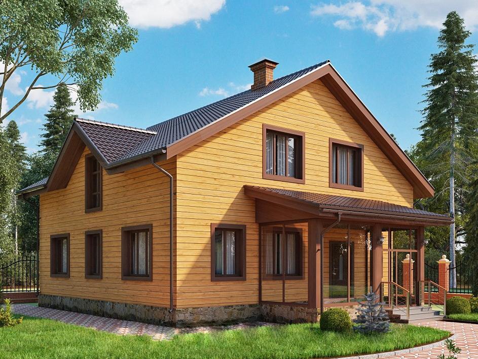 СКПК-221 каркасный коттедж проект