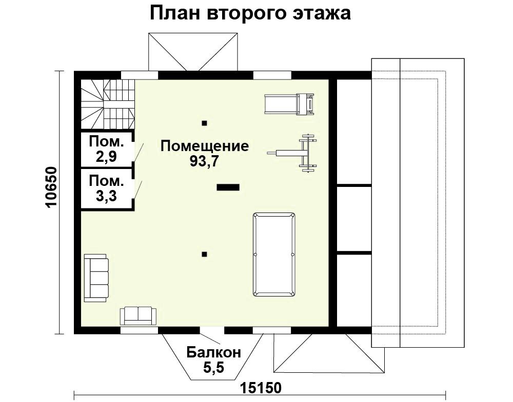 СКПК-245 план второго эатажа