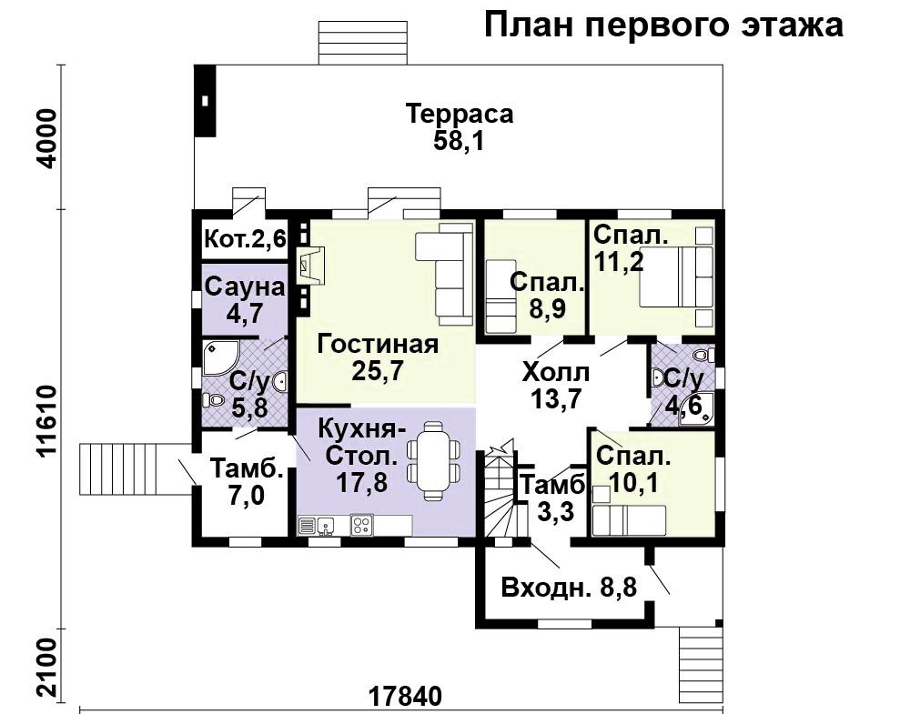 СКПК-241 план первого этажа